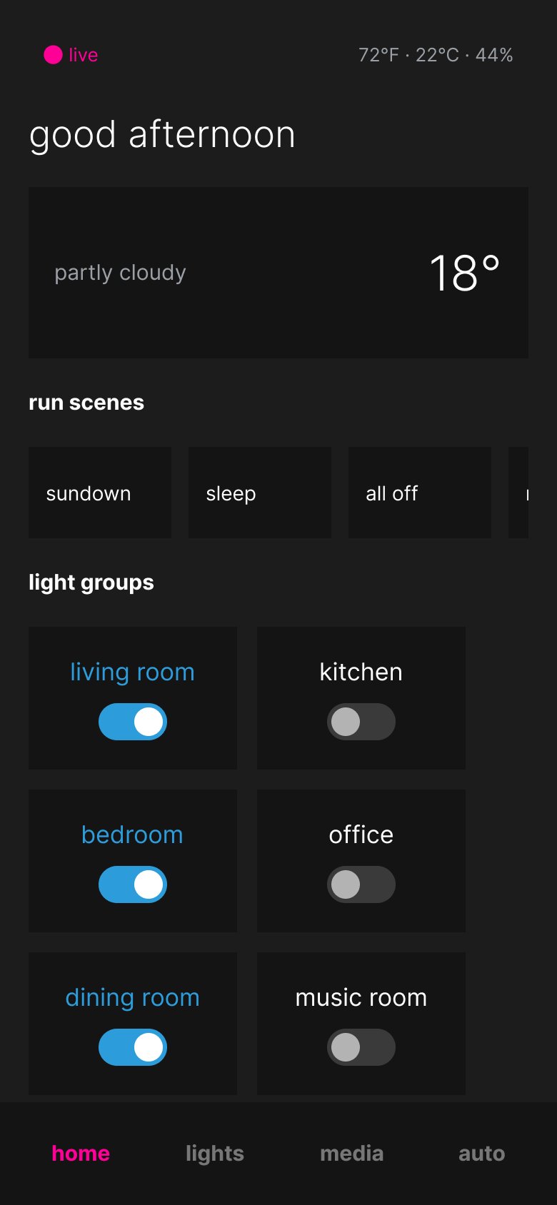 Figma — mobile home wireframe